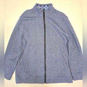 Tasso Elba Blue Geometric Jacket
